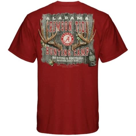 Alabama Crimson Tide Crimson Hunting Camp T Shirt Official Alabama