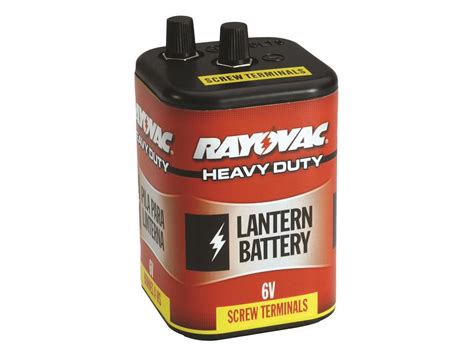 Heavy Duty Lantern Battery 6 Volt Screw Terminals Rayovac Handheld
