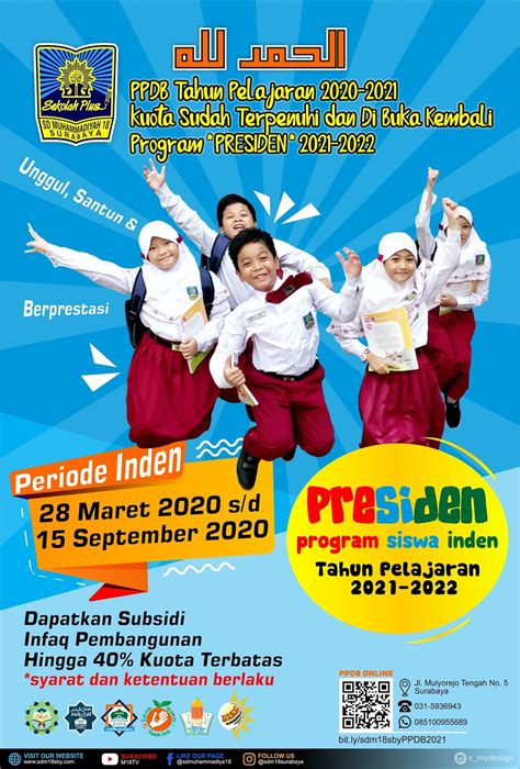Perlu dicatat, ppdb dki jakarta tahun ini hanya membuka jalur untuk pendaftar yang berdomisili di jadi, kalau kamu pernah dapat juara di tingkat sd kelas ii sudah pasti tidak bisa diikutsertakan ya. PPDB 2021-2022 - SD Muhammadiyah 18 Surabaya