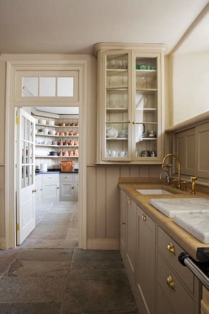 Galley kitchens are the perhaps the most efficient kitchen type, both in terms of actually cooking and maximizing space. Kitchen, Scullery, Pantry - Traditional - Kitchen - London