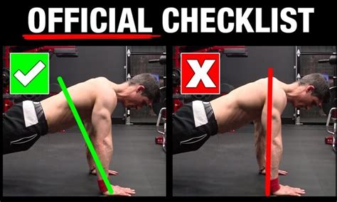 The Official Push Up Checklist Avoid Mistakes Cable Arm Workout