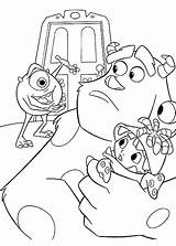 Coloring Inc Monsters Monster Sheets Coloringpages1001 Mike Para Colorear Dibujos sketch template