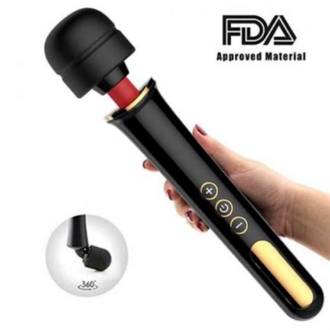 Super Powerful 5 Speed 10 Vibration Frequencies Wand Massager Vibrator