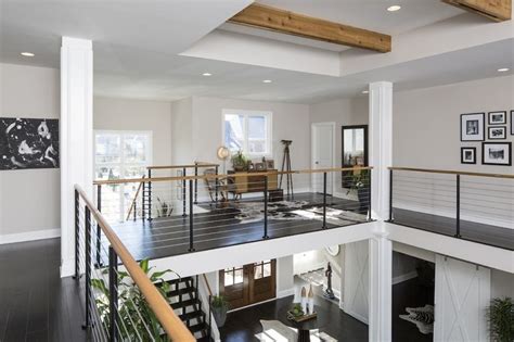 Open Space Second Floor Overlooking The Living Room Home Homedesign