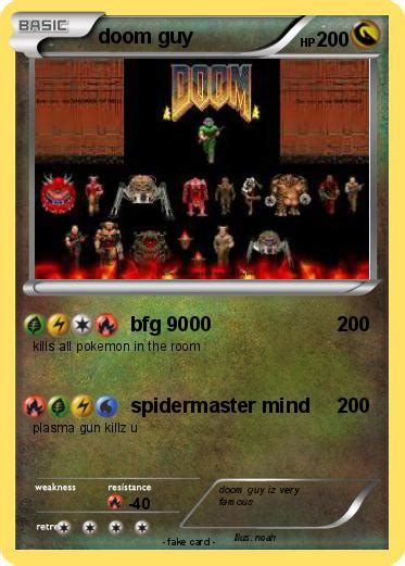 Pokémon Doom Guy 10 10 Bfg 9000 My Pokemon Card