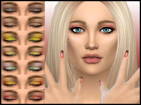 Стильные тени для век Макияж Моды для Sims 4