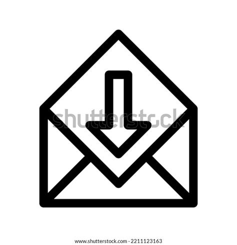 Inbox Icon Message Sign Vector Illustration Stock Vector Royalty Free