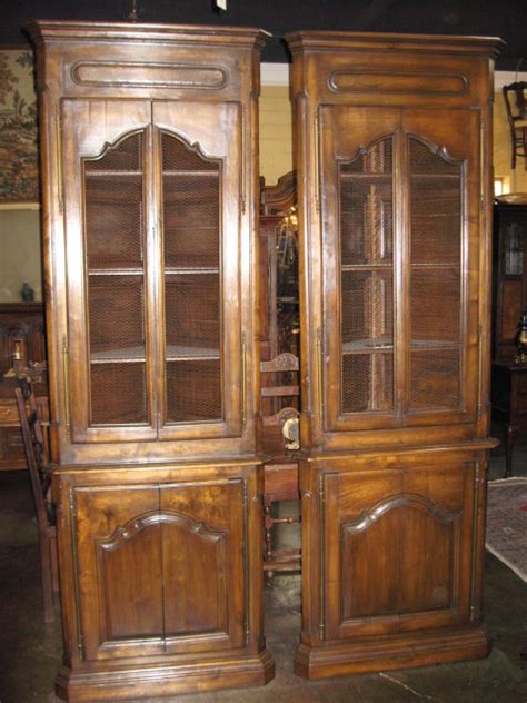 Find old cupboard in canada | visit kijiji classifieds to buy, sell, or trade almost anything! handsome pair of French walnut corner cabinets For Sale ...