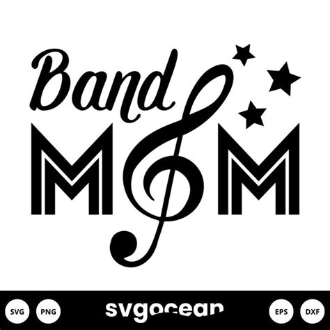 Band Mom Svg Vector For Instant Download Svg Ocean — Svgocean