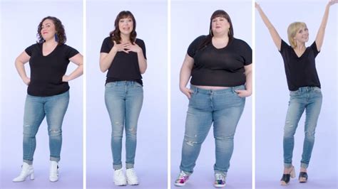 Watch Body Talk Women Sizes 0 Through 28 Try On The Same Skinny Jeans