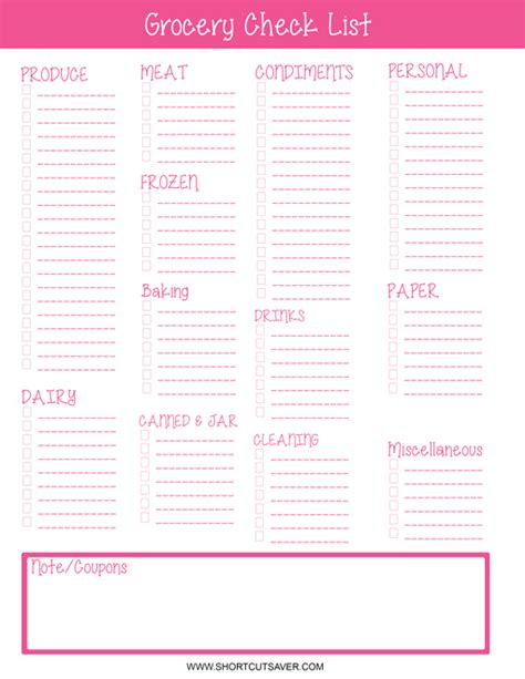 The first shopping list is your standard shopping checklist. FREE Printable Blank Grocery Shopping List - Everyday ...