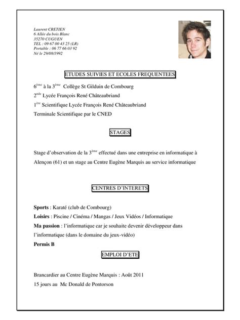 Curriculum Vitae 3Eme - Modelo de Curriculum Vitae