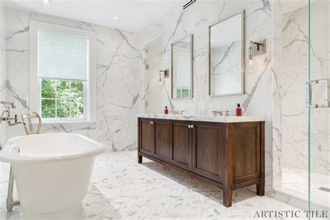 Thankfully, marble tiles prevent this, as they're robust, easy to clean and will last for. Calacatta Gold bathroom by Artistic Tile | Bathroom remodel master, Calacatta gold bathroom ...
