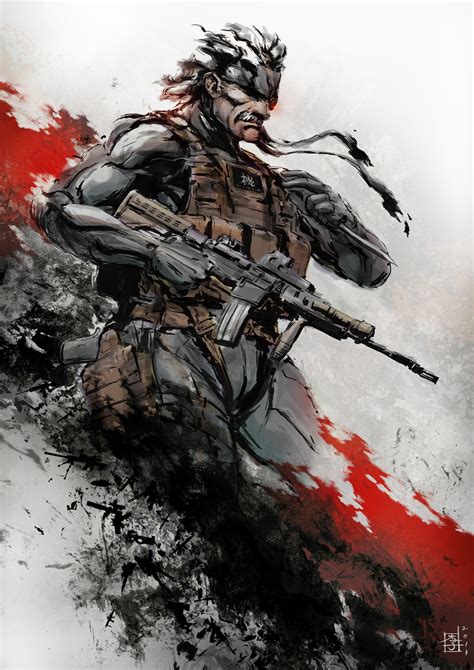 Solid Snake And Old Snake Metal Gear And More Drawn By Mar C