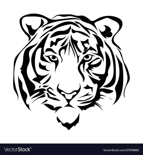 Silhouette Design Tiger Silhouette Silhouette Vector Silhouette