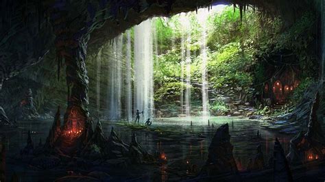 Nature Cave Hd Wallpaper By Yohann Schepacz