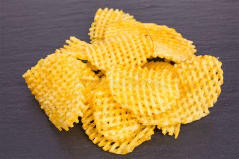 Lattice Cut Potato Chips Stock Image Image Of Potato 188600847