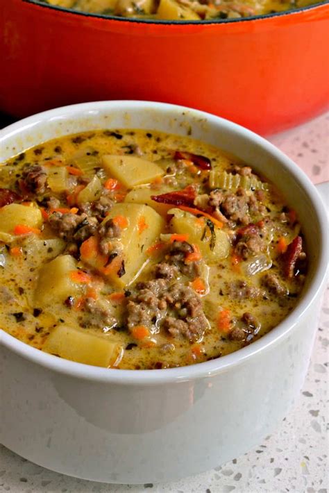 The Best Cheeseburger Soup Recipe Small Town Woman