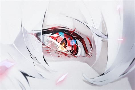 Top 110 Anime Girl White Hair Red Eyes