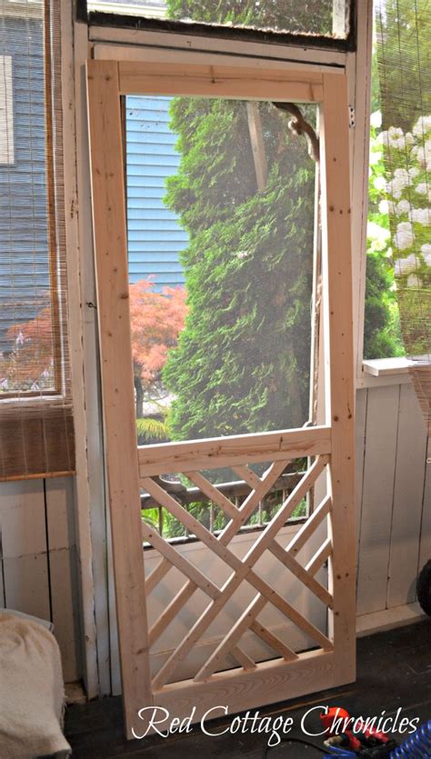 Big buck screen 25 1/2″ wide x 17 3/4″ high. DIY Wood Screen Door Tutorial - Red Cottage Chronicles