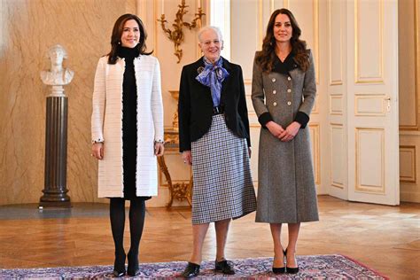 Kate Middleton Meets With Denmarks Queen Margrethe And Princess Mary