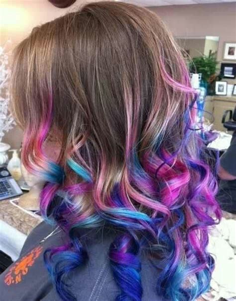 Cotton Candy Dipped Ends ~ Funky Hair Colors Hair Color Dipped Hair