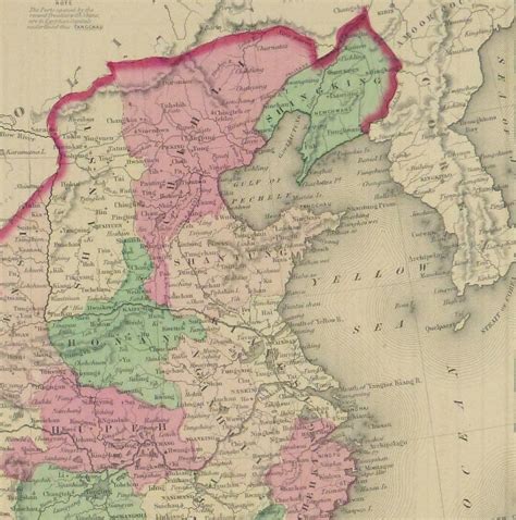 China Map 1868 Original Art Antique Maps And Prints