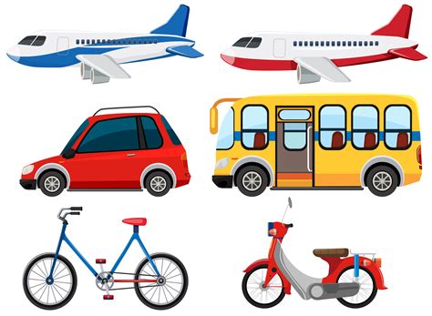 Set Of Different Vehicle 298591 Vector Art At Vecteezy