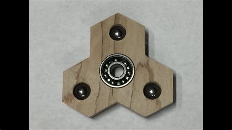 Diy Fidget Spinner Made Out Of Recycled Cherry Wood 3 Ball Hex Spinner