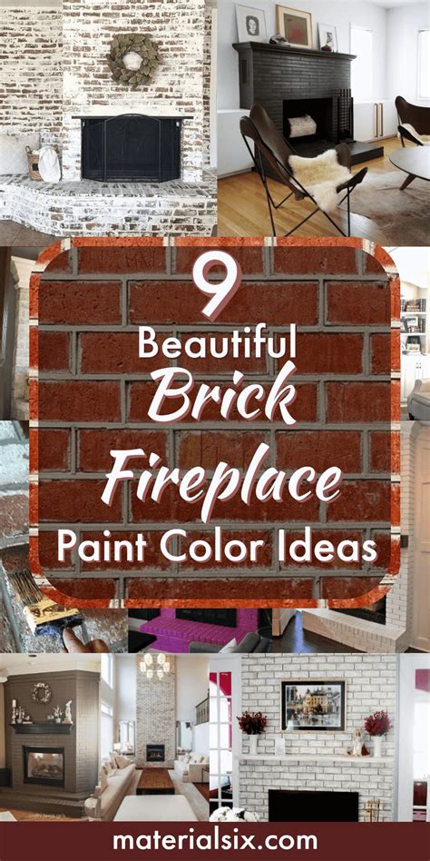 Remove any effervescence (salt deposits) from the brick using a stiff bristled brush. What Color Should I Paint My Brick Fireplace? - MaterialSix.com in 2020 | Brick fireplace, Brick ...