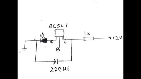 Simple Led Blinker Using Bc547 Led Transistors Simple