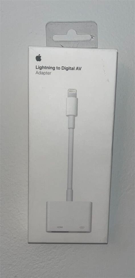 Genuine Apple Lightning To Digital Av Adapter Md826ama Open Box