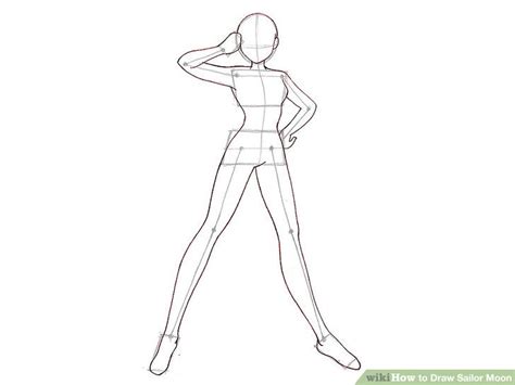 Continue to draw sailor moon's hair using curved lines that meet at a point. How to Draw Sailor Moon: 6 Steps (with Pictures) - wikiHow