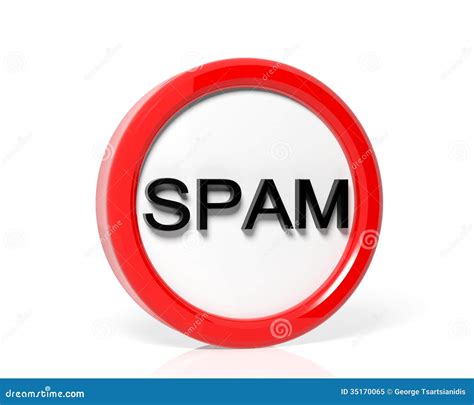Do Not Spam Warning Sign Cartoon Vector 206911161