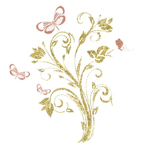 Golden Floral Border Png Image Transparent Png Arts