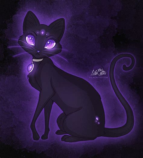 Pin By Victoriya Dimitrushkova On Nicely Black Cat Art Purple Cat
