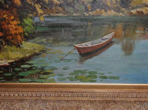 French painting, like france itself, took time to develop. French Impressionist Oil Painting Pastoral Landscape Gilt Frame