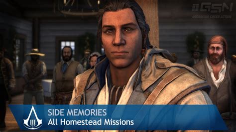 Assassin S Creed 3 Side Memories All Homestead Missions YouTube