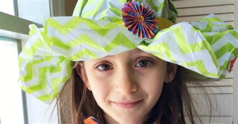 If you are printing the template, print it onto regular printer paper, then trace it onto the stiff paper. How to Make a Paper Hat - Inner Child Fun