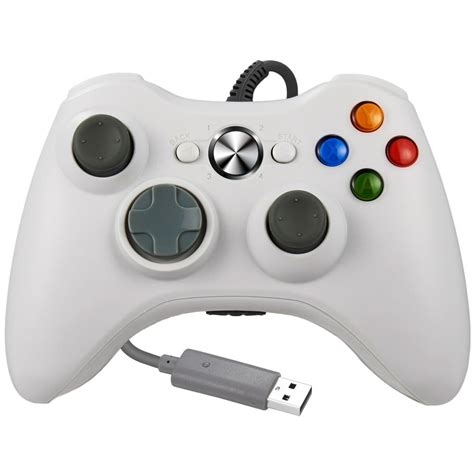 Luxmo Wired Game Usb Controller Gamepad Joystick For Xbox 360 Andpcwhite
