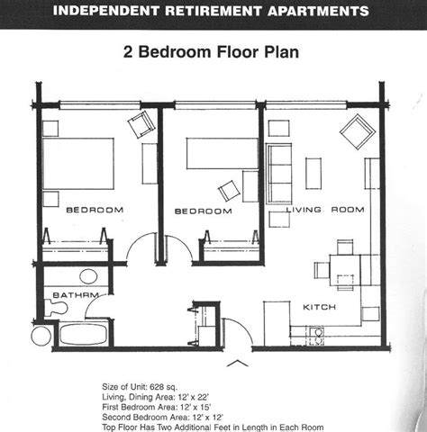 Small Apartment Floor Plans Two Bedroom House 2 Bedroom Apartment