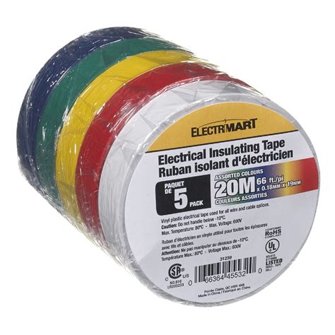 Assorted Electrical Tape 5 Pk Lumberworld