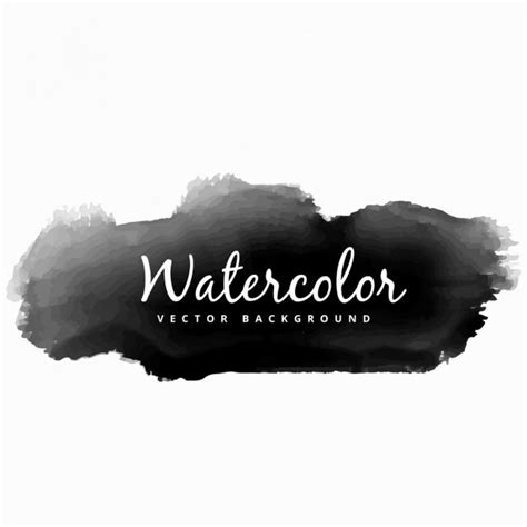 Free Vector Black Watercolor Splash