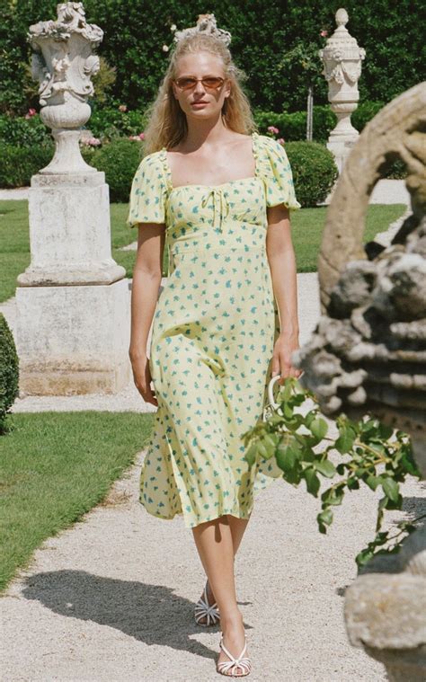 Bette midler went from canning pineapples at a factory in honolulu to starring in over 20 films, releasing bette midler at the grammy awards, 1990. Faithfull The Brand Bette Midi Dress in Yellow - Lyst