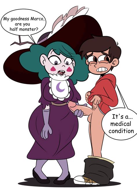 rule 34 clothed clothed female nude male eclipsa butterfly embarrassed huge cock marco diaz