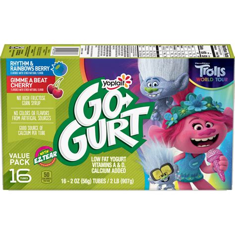 Yoplait Go Gurt Kids Yogurt Berrycherry 16ct