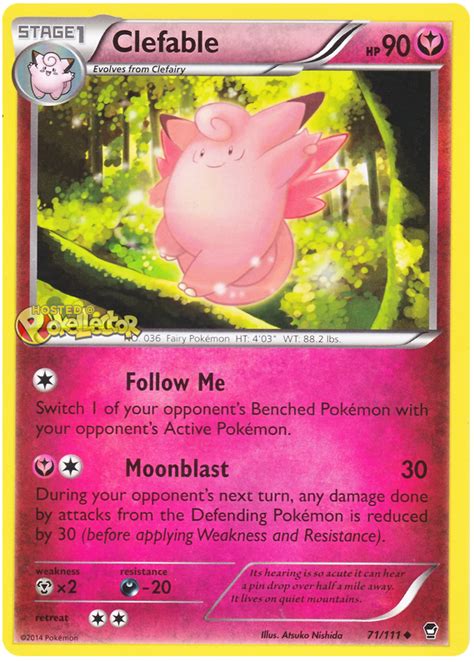 Rare this level gain rate pokémon required a clefable appeared in the last battle xiii as one of the pokémon sent to participate in the fight in ilex. Clefable - Furious Fists #71 Pokemon Card