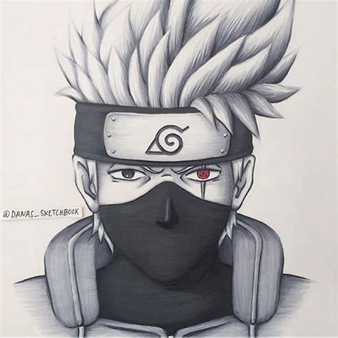 Kakashi Sensei 🤓 Naruto Sketch Kakashi Drawing Naruto Sketch Drawing