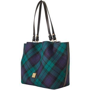 Dooney Bourke Bags Dooney Bourke Tartan Flynn Shoulder Bag Navy