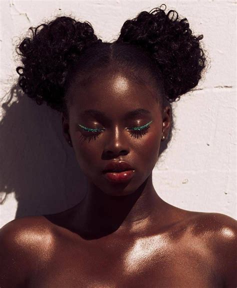 Pin By Lujain On Face References Female Makeup Dark Skin Black Girls